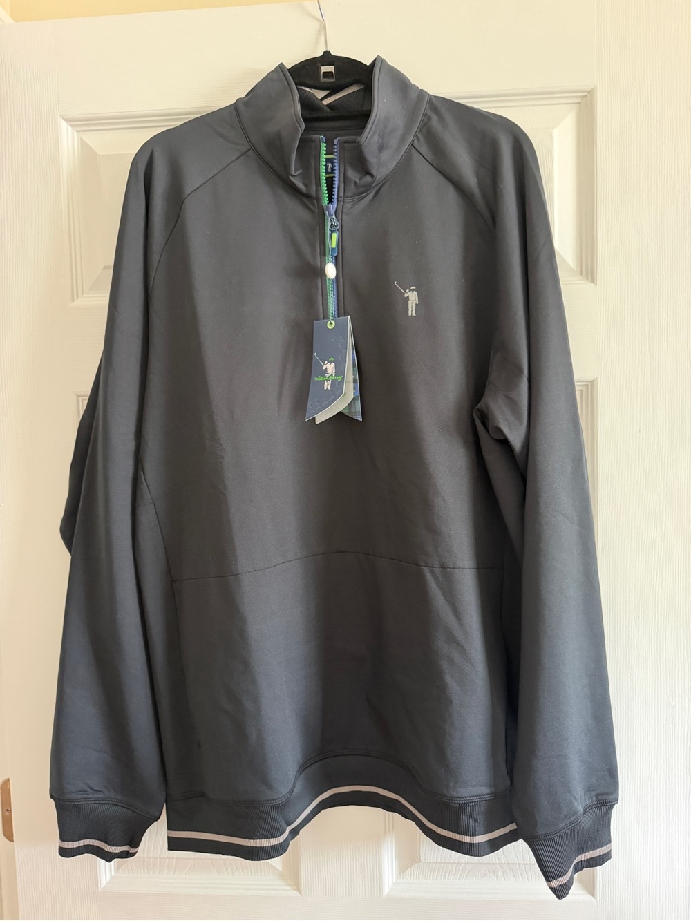 William Murray  Men’s Charcoal Gray Quarter-Zip Pullover Jacket